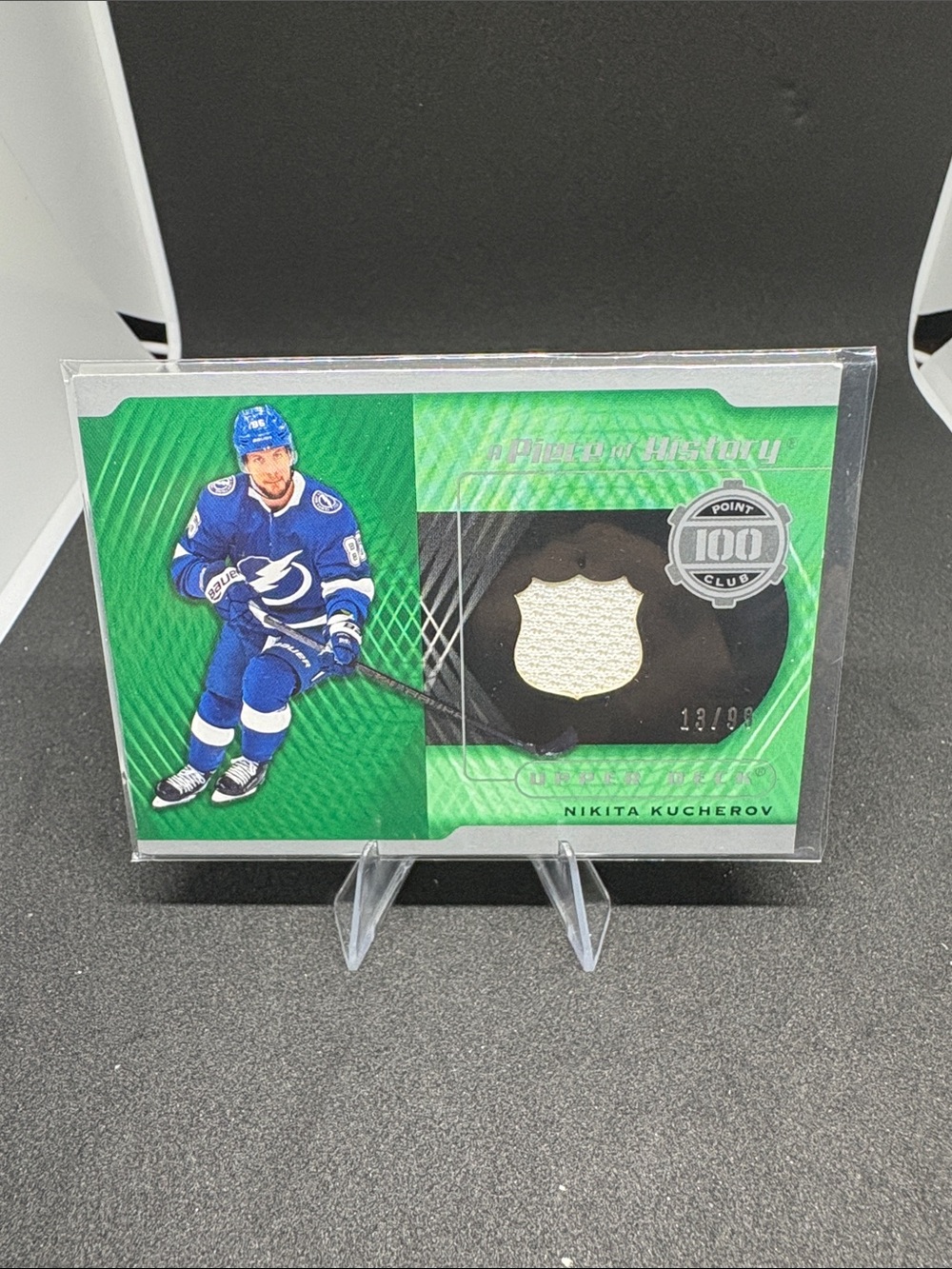 Upper Deck Nikita Kucherov Hockey Patch Trading Card - LE 13/99